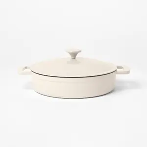3.5qt Enamel Braiser Cream - Figmint