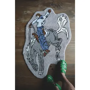 Bronc Buster Rodeo Rug