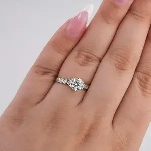 925 Silver Moissanite Ring