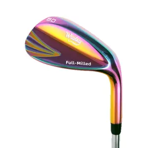 2026 golf wedge colorful electroplated mirror surface with full groove golf sand wedge 52 56 60