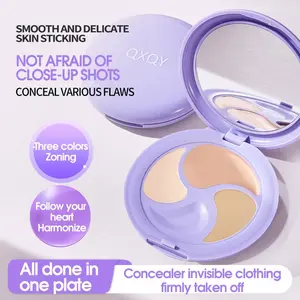 Water Moisturizing Zero Sense concealer Oil Control concealer foundation make-up is delicate, silky, natural, and can cover spots, blemishes, and stains, Long lasting waterproof three color concealer