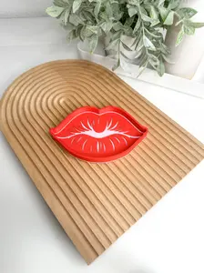 Lips Tray Trinket Desk Organizer For Crafts & Office Space Organize Small Parts Paper Clips Beads Rhinestones Charms & Jewelry Pieces
