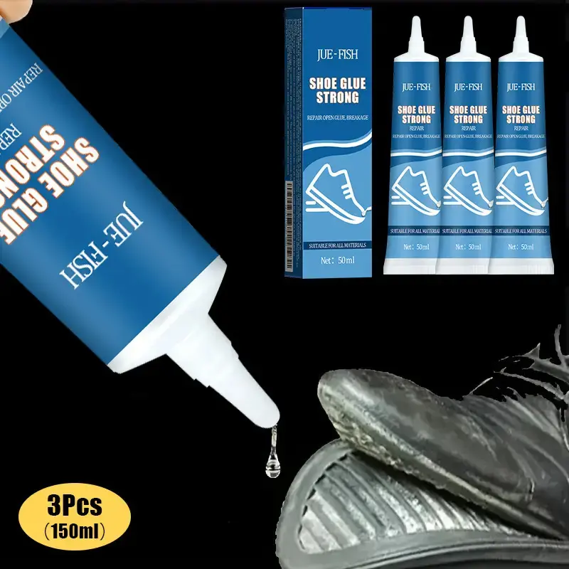 JueFish Shoe Adhesive Strong Bond for Leather Sneakers Sports Casual Footwear Comfort
