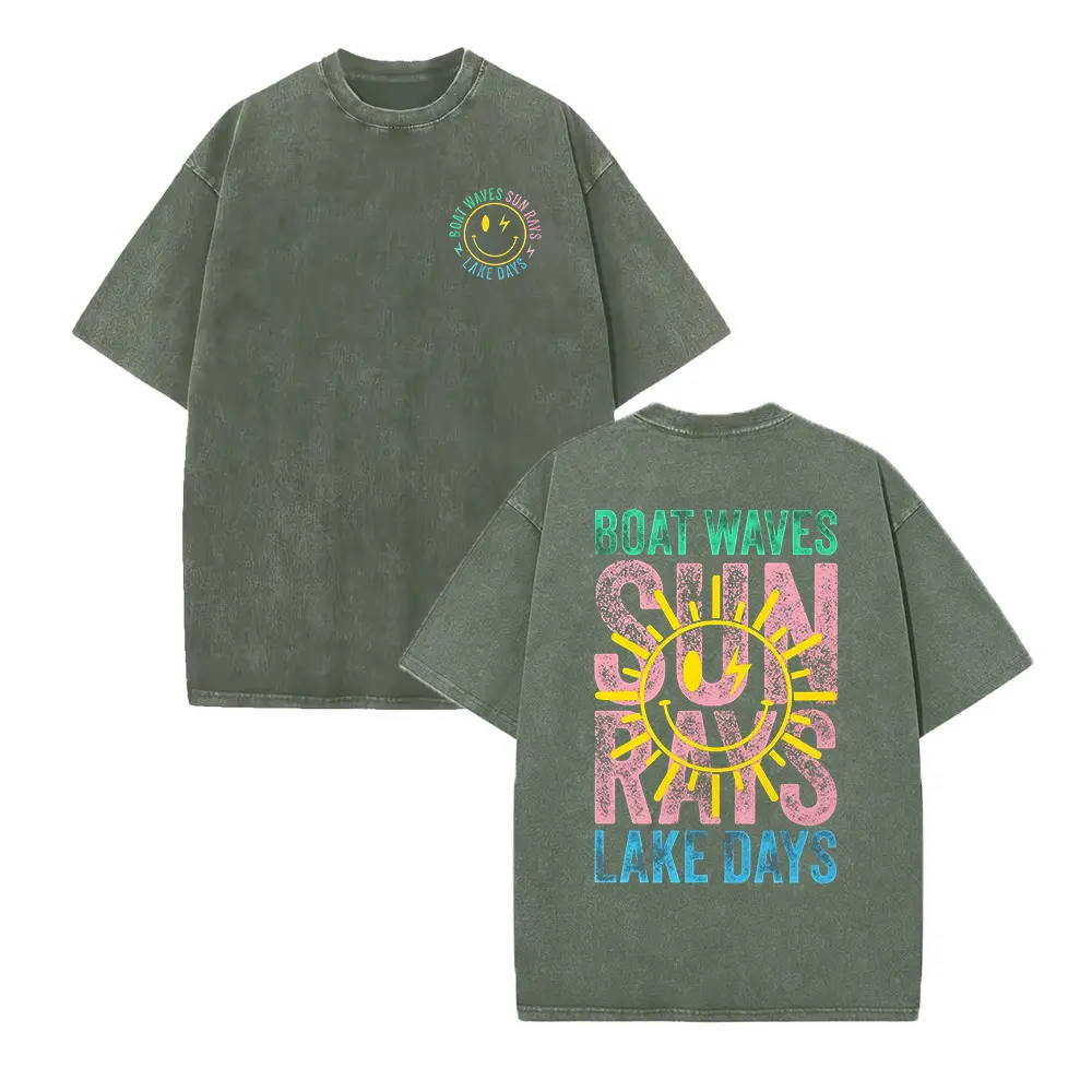 Washed T-shirt-Green