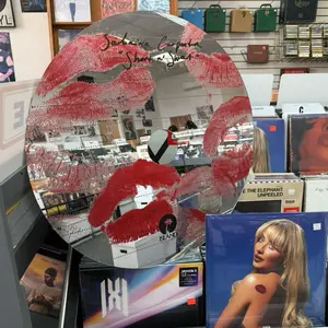Sabrina Carpenter Album CD Mirror - Original Vinyl Record with Mirror Design