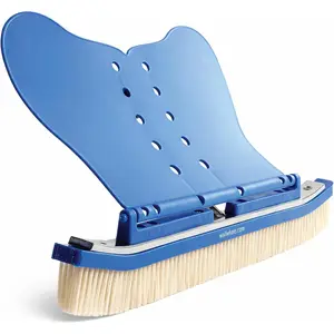 18" Swimming Pool Brush Head More Than 10x Brushing Force for Algae Removal & Weekly Brushing Attaches to Your Existing Pole