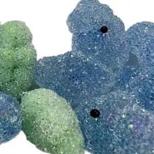 10pcs 35mm Blue and Green Sugar Clouds Pen Toppers Bead Mix for Beaded Pens Big Beads DIY Jewelry Making Decorations