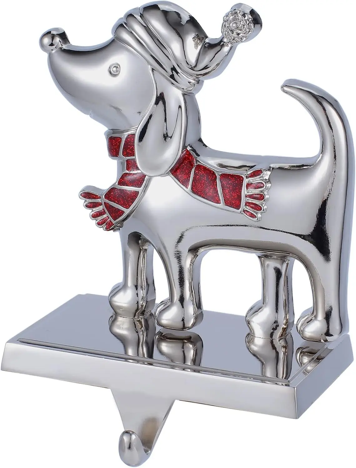 Dog Stocking Holder for Mantel -Dog Christmas Stocking Holder for Fireplace Christmas Stocking Hangers for Mantel Stocking Hooks for Fireplace Stocking Holders for Christmas (Dog Stocking Holder)