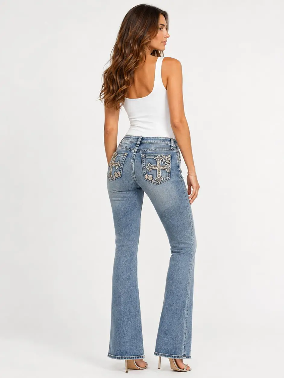 Women's Versatile High Waist Stretchy Denim Wide Leg decade Jeans, Flexible Multi-Pocket Trousers, Soft Wrinkle-Resistant Pants, Non-Shrinking Durable Streetwear, Figure Flattering Daily Outfits #TikTokMadeMeBuyIt #DenimJeans #WideLegPants