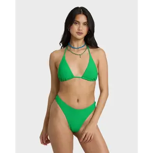 Tanlines Multi Triangle Bikini Top - Summer Green