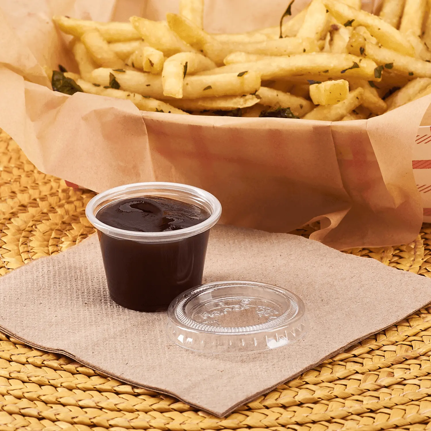 [2,500 ct] 1 oz Tall PP Plastic Portion Cups, Clear