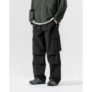 Unisex Parachute Cargo Pants Y2k–Quick Dry Joggers Lightweight Waterproof Baggy Hiking Fishing Work Pants for Outdoor
