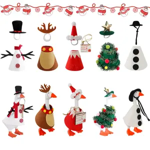 7 Inch Desk Goose Outfits - Desk Goose Chrirstmas Home Table Decorations Statue Desktop Goose 7 inch Table Decoration Gifts for Women