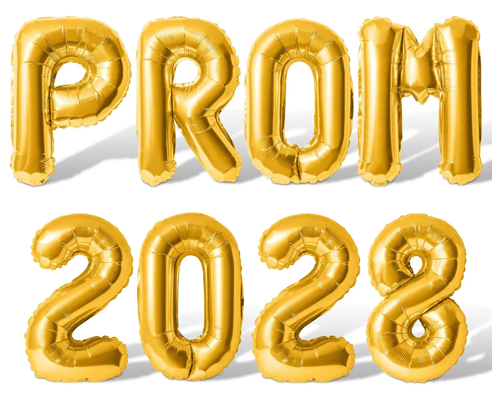Letter Balloons - PROM 2028 16" Inch Alphabet Letters Foil Mylar Balloon Prom Party Banner
