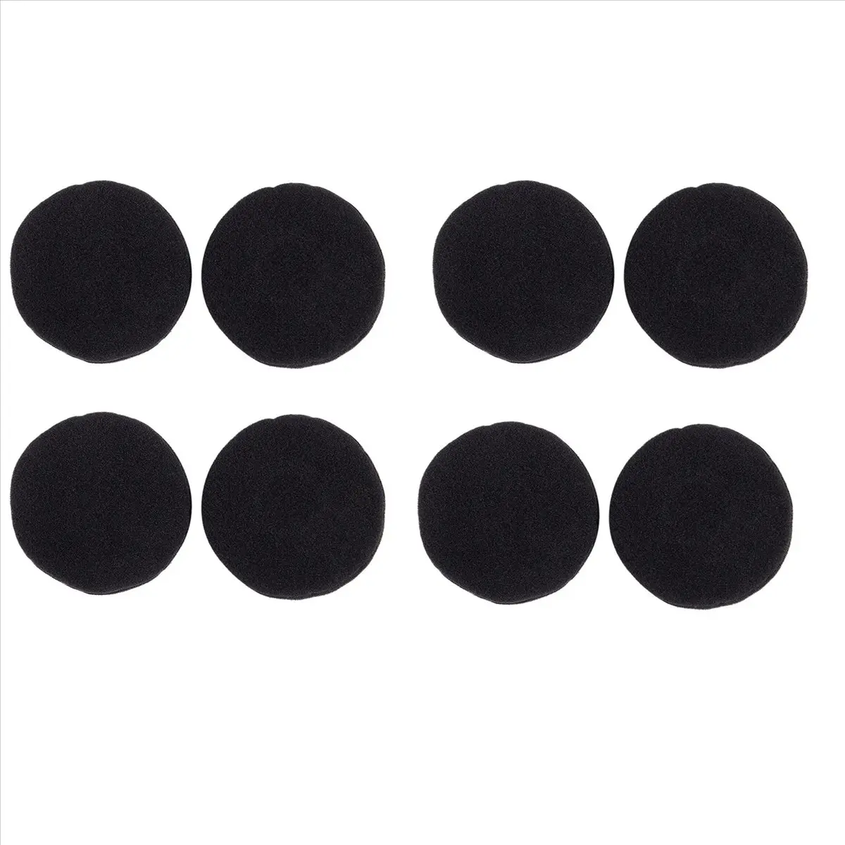 Foam Pad Ear Pad Cover for Headphone (Black, 50mm, Packet of 8 Pcs) Sponge Headset