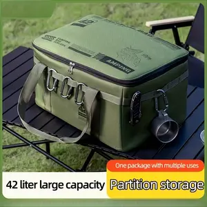 Extra Large Capacity Tactical Storage Bag, Multi-Scene & Multi-Purpose Luggage Bag, Thickened Handle with Super Load-Bearing. Waterproof & Wear-Resistant Oxford Fabric, Foldable Organizer for Picnic & Camping Gear. Hard-Shell Crashproof Design, Portable f