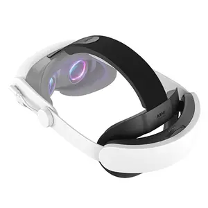 KIWI design K4 Boost Battery Head Strap for Meta Oculus Quest 3/3S, Adjustable VR Headband Accessories with Dual Charge, Extend Playtime & Reduce Facial Stress for Kids and Adults hardware rechargeable