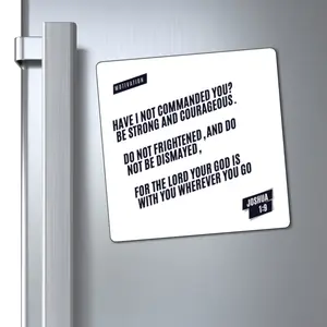 Inspirational Scripture Magnet – Trust in God, Bible Verse Decor, Christian Gift, Motivational Home Accessory, Religious Kitchen Decor