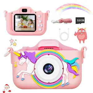 Kids Camera Toy, HD Digital Video Camera for Boys & Girls Aged 3-12, Perfect Christmas & Birthday Gift, Surprise Gift, Unicorn Camera, High Definition Camera