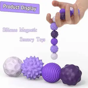 Silicone Magnetic Balls Fidget Toy, Sensory Stuff, Squishies Toys, Fidgets Squishies for Kids Stuff
