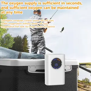 Minimalist Smart Oxygen Pump, Adjustable Three-Speed Ultra-Quiet Design, Ideal for Home Fishkeeping and Outdoor Fishing Use