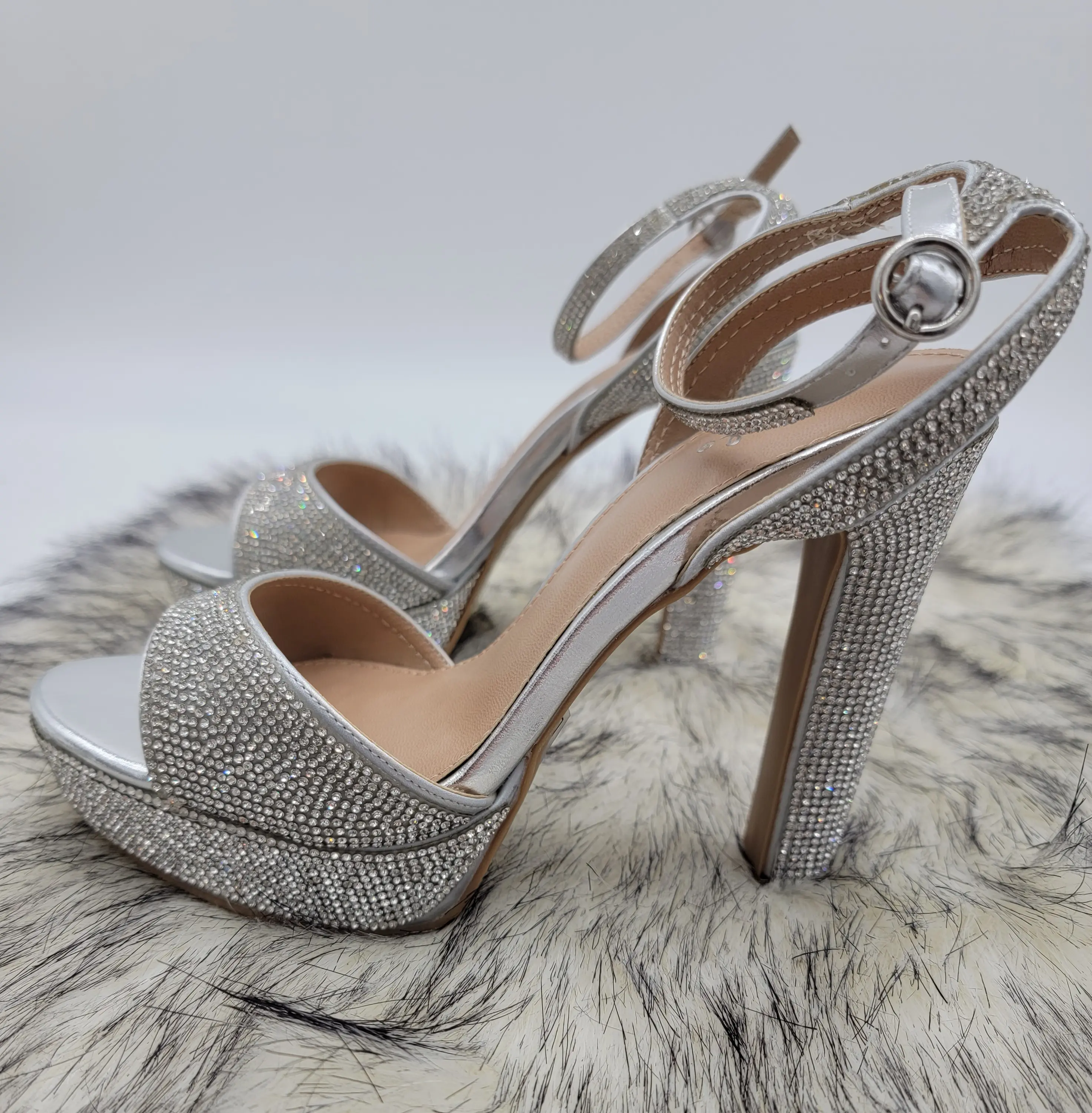 Diamond High Heels Stylish Fashion Women womens Heeled Platform
