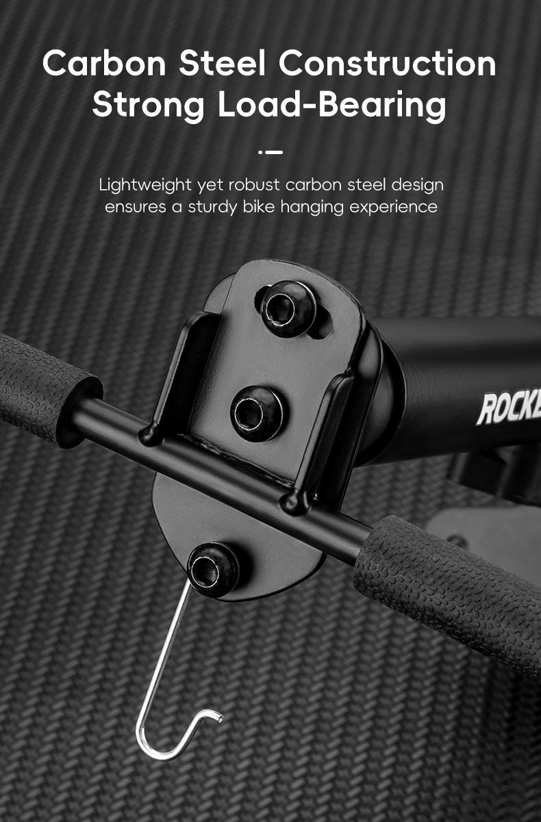 ROCKBROS Bicycle Wall Mount Sturdy Bicycle Holder Adjustable Up to 15kg