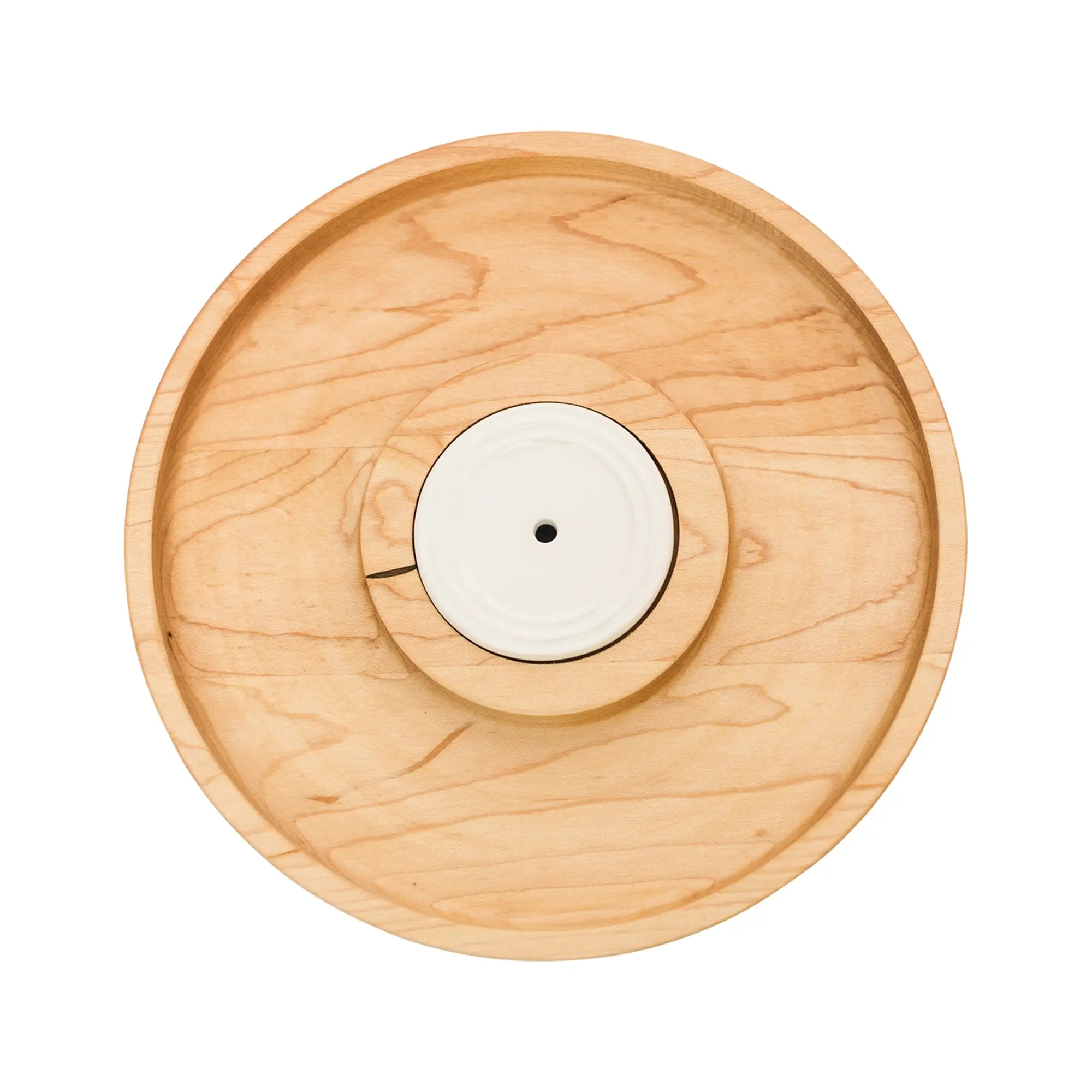 8" Maple Round Cracker Tray