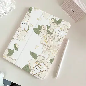 Stylish Tri-Fold Stand Mirror Case for iPad - Durable TPU Protective Cover with Acrylic Mirror, Fits 10.2/Air4/5/Pro11/10th/10.9/9.7 Models, Auto Sleep/Wake & Scratch Resistant Computer Tablet