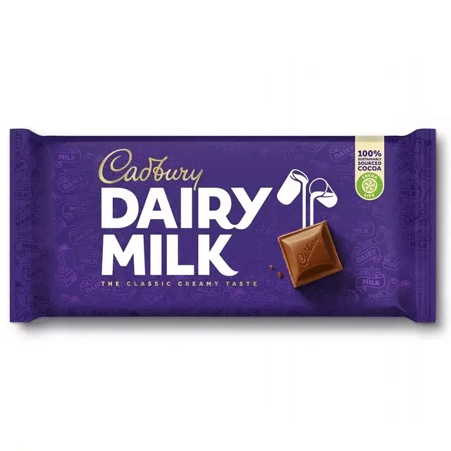 Cadbury Dairy Milk Chocolate 180g (Imported from the UK) Cadbury Dairy Milk Chocolate 180g (Imported from the UK)