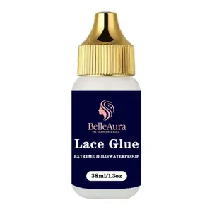 BelleAura 38ml scalp adhesive lace glue-for lace wig install strong waterproof. BelleAura 120mil hairline melting spray - for lace front wig install -invisible waterproof Reversible Satin