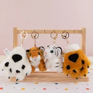 Cute Plush Tiger Keychain Toy, Keychain For Bags, Adorable Tiger Doll, Backpack Hanging Ornament, Car Pendant, Holiday Gift, Soft Stuffed Animal
