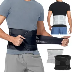 Menswear Body Shaper Shapewear Waist Trainer Cincher Girdle Breathable Adjustable Solid Band Belt for Lower Back Pack Relif Trimmer US Garment Compression Workout Polyester Spandex Unisex