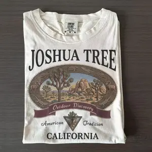 Vintage Joshua Tree National Park Graphic Tshirt, Retro Comfort Colors California Desert Landscape 90s Nostalgia Unisex Shirt