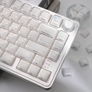 DigAura Crystal Jelly Side-Printed Translucent MDA Profile 122-Key Keycap Set（only keycap, not include a keyboard）