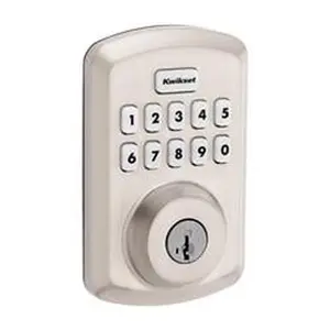 Kwikset 5043686 Smart Code Zinc Electronic Deadbolt, Satin Nickel