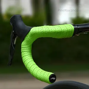 PineRiseShop Ultra-Light Road Bike Handlebar Tape, Fixed Gear Drop Bar Wrap, Breathable Anti-Slip Stain-Resistant Skin-Friendly Cycling Bike Accessories