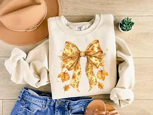 Fall Leaves Bow Sweater