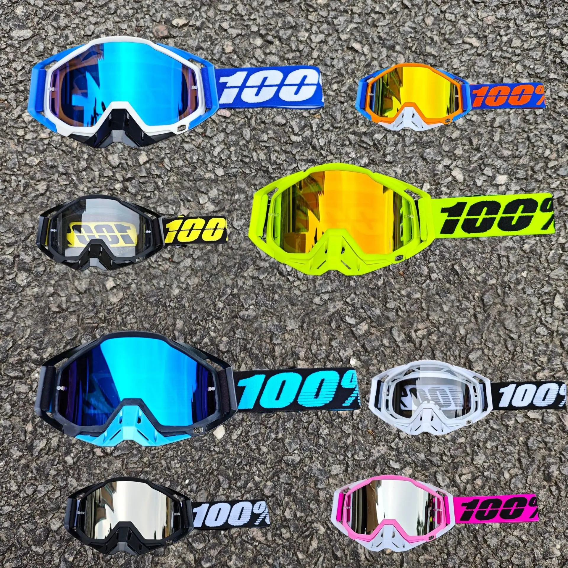 Men Motocross Goggles HD Mirrored Motorcycles Glasses Dustproof MX Dirt Bike Goggles Riding Sunglasses Windproof Ski Goggles