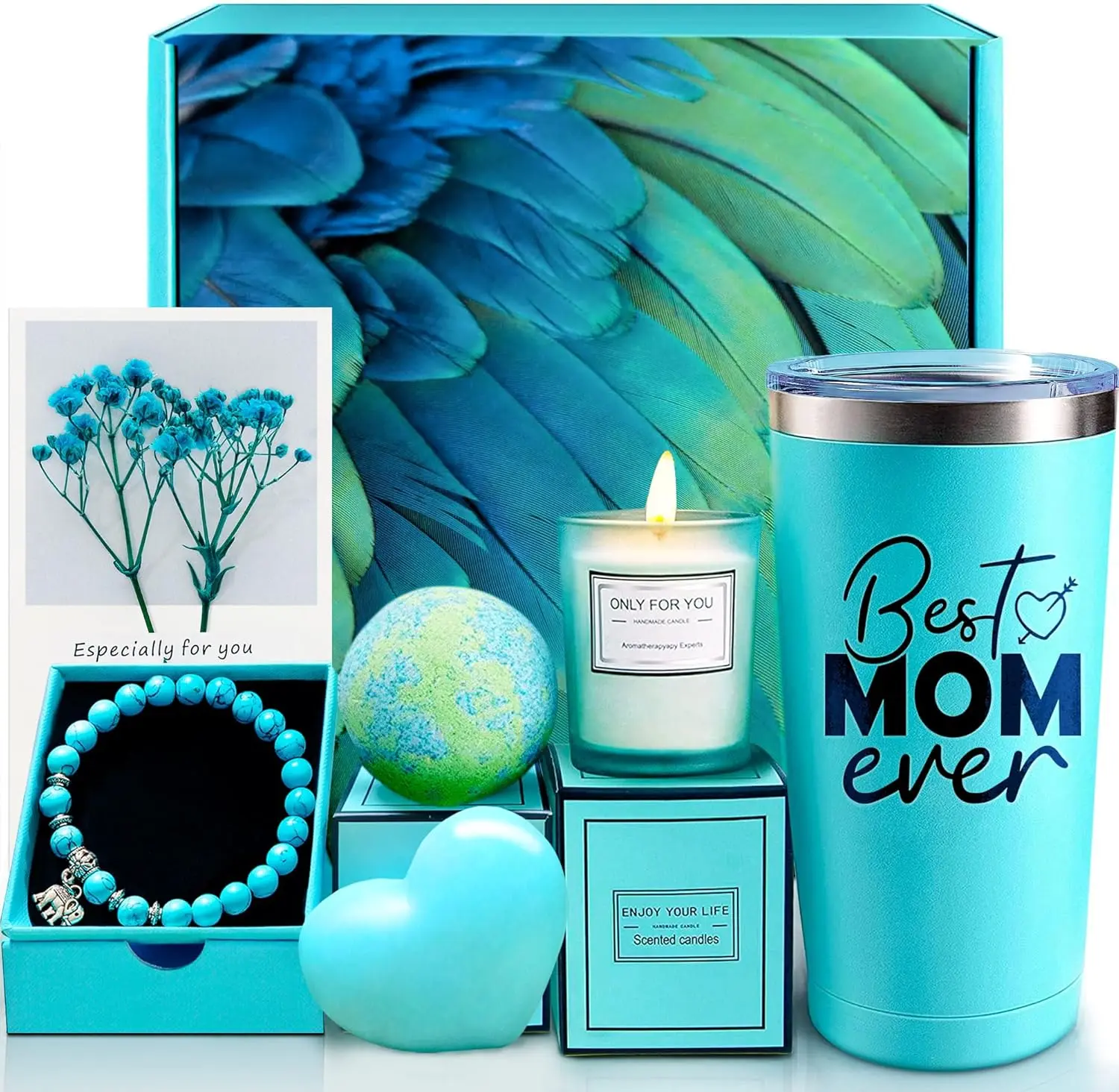 Christmas Gifts for Mom Grandma Mother-In-Law Wife Newmom, Birthday Valentines Mother'S Day Gifts from Daughter Son Kids Husband, Thank You Mom Spa Gift Basket AQOOR