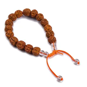 Radiant Rudraksha Bracelet | Natural Healing Beads for Yoga, Meditation | Adjustable and Elegant | Spiritual Gift for Peace