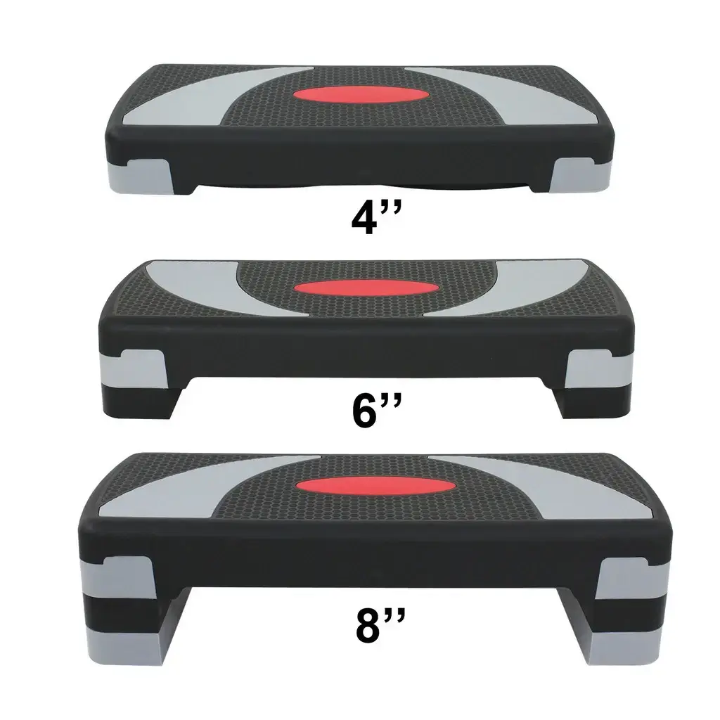 Segawe 31" Unisex ABS Plastic Aerobic Step Platform - Adjustable Height 4"-6"-8" with Risers for Aerobics Home Functional Training Workout