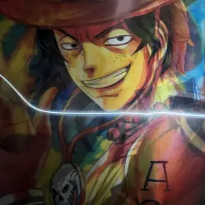 3D Lenticular Poster - Anime Character Design with Vibrant Colors and Dynamic Expression