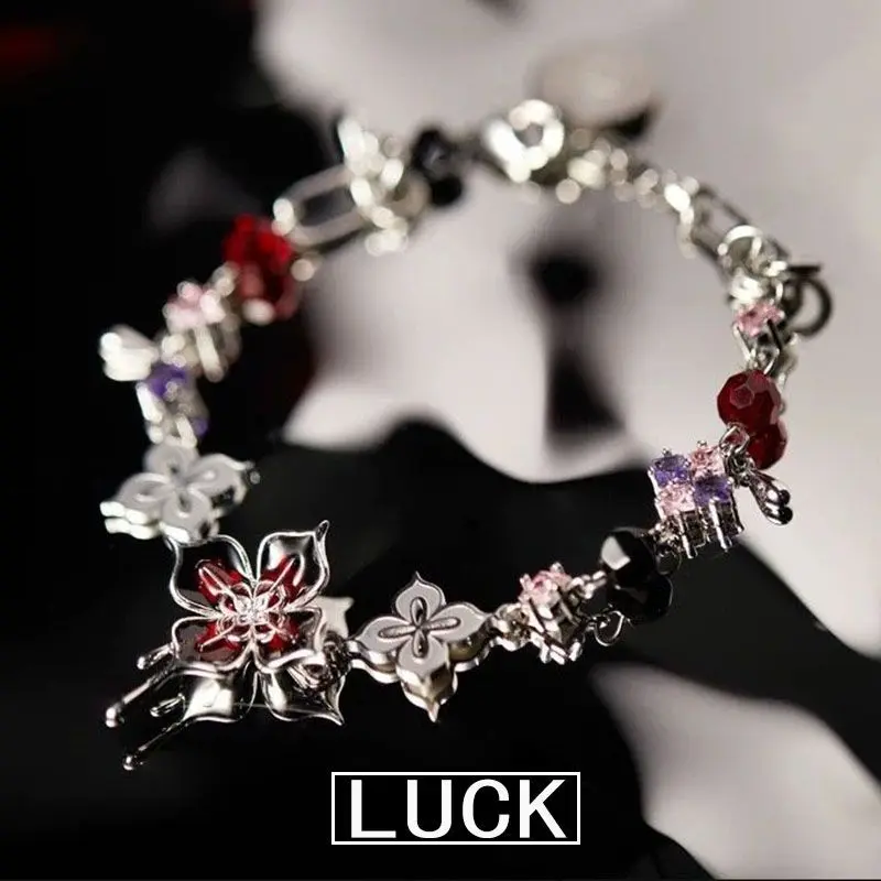Long Night Moon Themed Bracelet Dark Niche Design Anime Game Inspired Jewelry Gift