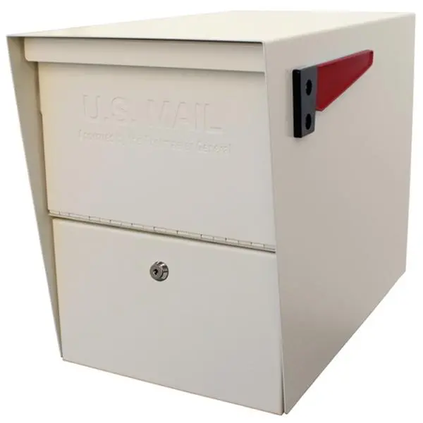 Mail Boss 7207 Package Master Mailbox White - USPS Approved