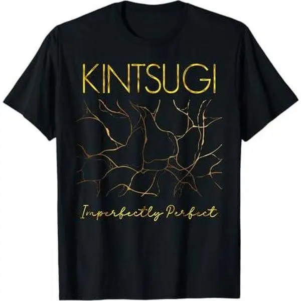 Kintsugi Imperfectly Perfect Japanese Pottery Repair Art T-Shirt
