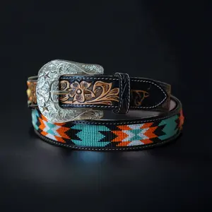 "MUSTANG" Beaded Belt