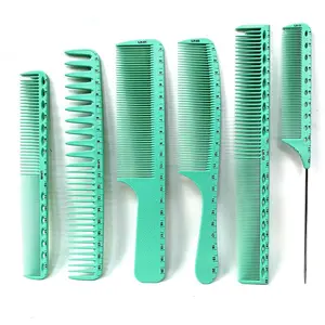 Professional Hair Comb Set, 6 Counts/set Durable Hairdressing Comb Convenient Hair Styling Combs for All Hair Types, Heatless Styling Tools for Salon Use