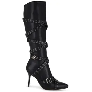 NIIHAI Nii Hai Strappy Boots in Black