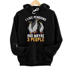 I Like Penguins And Maybe 3 People Funny Animal Bird Penguin Hoodie, Sweatshirt, T-Shirt